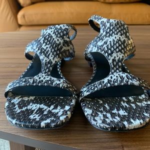 Alexander Wang snakeskin embossed leather sandals